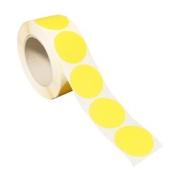 Markerings kleefrondjes, papier geel | 50 mm