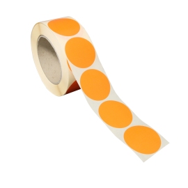 Markerings kleefrondjes, papier oranje | 50 mm