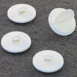Kleefknopjes zelfklevend 20 mm (rond) | wit