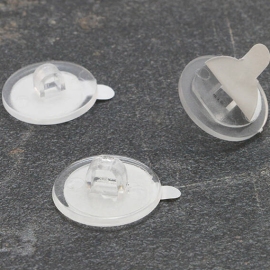Kleefknopjes zelfklevend 20 mm (rond) | transparant