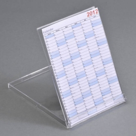 Kalenderhouder, A6 staand, 153 x 113 x 10 mm, transparant 