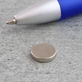 Neodymium magneetrondjes, 10 mm x 2 mm, N42 