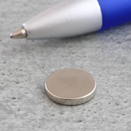 Neodymium magneetrondjes, 12 mm x 1,5 mm, N35 