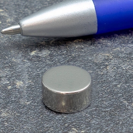 Neodymium magneetrondjes, 12 mm x 6 mm, N45 