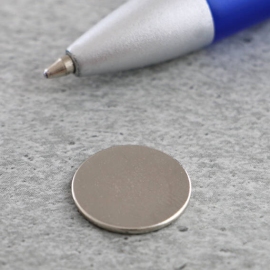 Neodymium magneetrondjes, 15 mm x 1 mm, N35 