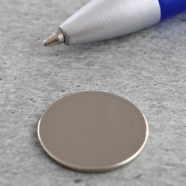 Neodymium magneetrondjes, 20 mm x 1 mm, N35 