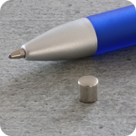 Neodymium magneetrondjes, 5 mm x 5 mm, N35 