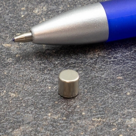 Neodymium magneetrondjes, 5 mm x 5 mm, N45 