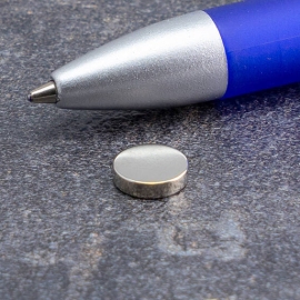 Neodymium magneetrondjes, 8 mm x 2 mm, N45 