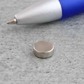 Neodymium magneetrondjes, 8 mm x 3 mm, N35 