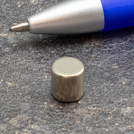 Neodymium magneetrondjes, 8 mm x 8 mm, N45 