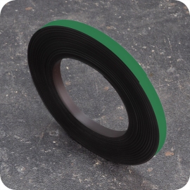 Gekleurd magneetband, anisotroop (rol met 10 m) 10 mm | groen