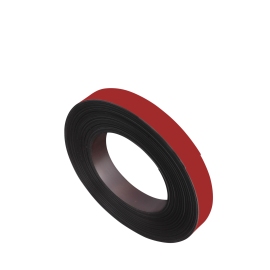 Gekleurd magneetband, anisotroop (rol met 10 m) 20 mm | rood
