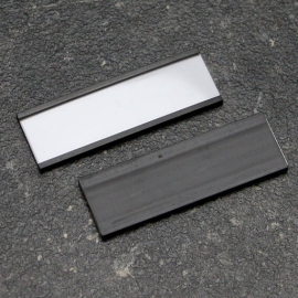 Etikethouder, C-profiel, magnetisch 20 x 60 x 3 mm