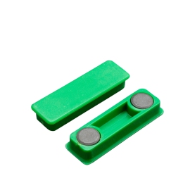Kantoor-/bordmagneet, rechthoekig 40 x 13 mm | groen