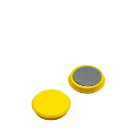 Kantoor-/bordmagneet, rond 24 mm | geel