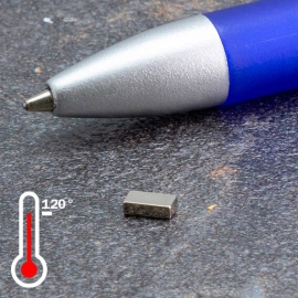 Neodymium blokmagneten rechthoekig, vernikkeld 5 x 2,5 mm | 1.5 mm