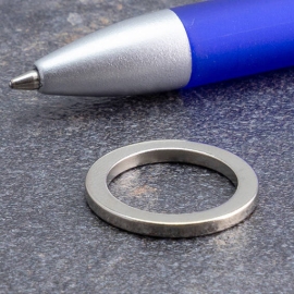 Neodymium ringmagneten, vernikkeld 20 mm | 15 mm