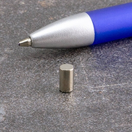 Neodymium staafmagneten, vernikkeld 4 mm | 7 mm