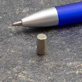 Neodymium staafmagneten, vernikkeld 5 mm | 10 mm
