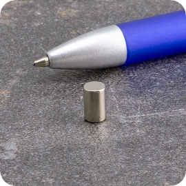 Neodymium staafmagneten, vernikkeld 5 mm | 8 mm