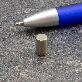 Neodymium staafmagneten, vernikkeld 6 mm | 10 mm