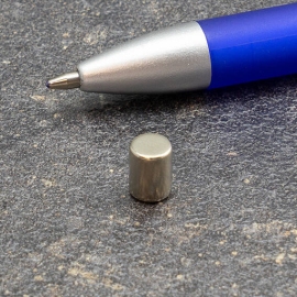 Neodymium staafmagneten, vernikkeld 6 mm | 8 mm