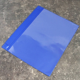 Magnetische hoezen voor A4, met 2 neodymium magneten, lange zijde geopend, blauw 