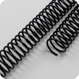 Kunststof bindruggen (PVC-Coils), A4, 4:1 Deling 13 mm | zwart