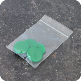 Punaises, ø = 30 mm, groen, 4 stuks in zakje, (1 zakje) 