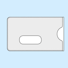 Kunststof pashouders met RFID bescherming en uitsparing, 59 x 88, wit 