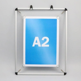 Poster stretchers voor A2, aluminium, zilver 