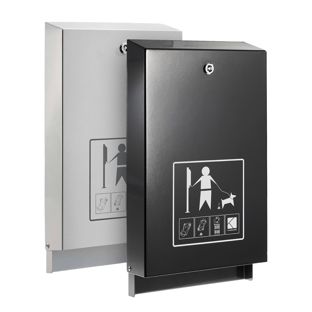 Hondenpoepzakjesdispenser, staal 