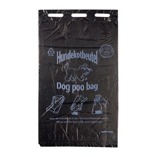 Hondenpoepzakjes, 3.000 stuks/doos, in blokken van 100 stuks zwart 