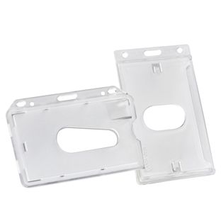 ID-kaarthouder hard plastic, duimschuif, mat 