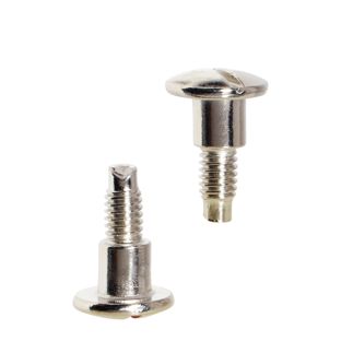 Schroeven met sleuf voor busschroeven, 7,5 mm, met 5 mm verhoging, vernikkeld 