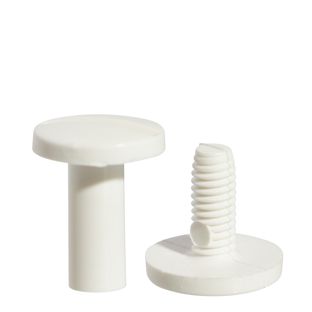 Busschroeven kunststof, 15 mm | wit 