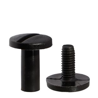Busschroeven kunststof, 12 mm | zwart 