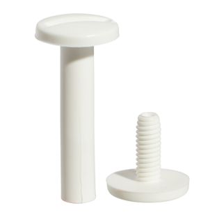 Busschroeven kunststof, 30 mm | wit 