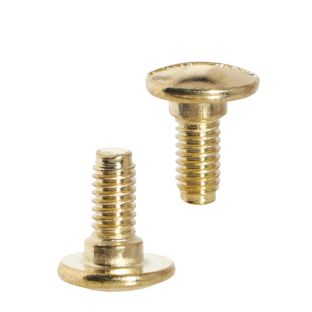 Schroeven met sleuf voor busschroeven, 7,5 mm, met 2 mm verhoging, vermessingd 