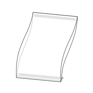 Posterhoezen, hard PVC achterzijde voorzien van 2 hoogwaardige lijmstrips (PET-drager)  | staandformaat 