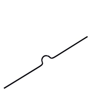 Voorgevormde kalenderhangers 100 mm | zwart 