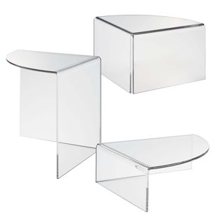 Deco platform, acryl, transparant 