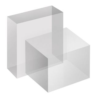 Acrylblok, transparant 