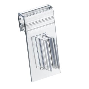 Kaartgripper/schapstopper clip voor scanrails 