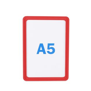 Posterframe, kunststof A5  | rood 
