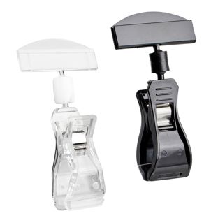 Sign-Clip met grote klem en prijskaarthouder 