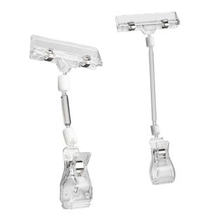 Sign-Clip met grote klem, prijskaarthouder en verlenging 