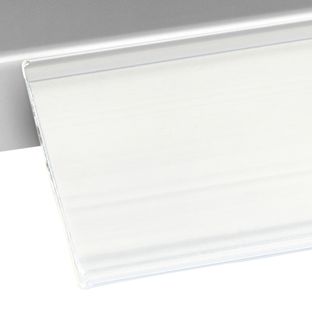 Prijsrail/scanrail DBR, zelfklevend 26 mm | 1000 mm | wit  | zelfklevend (standaard tape) 