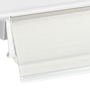 Prijsrail/scanrail LS voor rekken van Linde, Storebest en Tegometall 1240 mm | wit 
